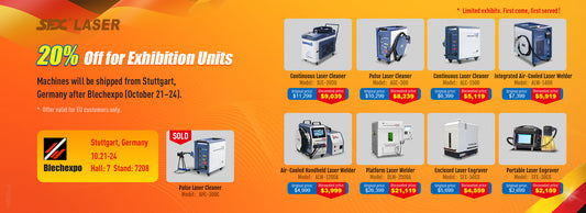 Get 20% Off on Exhibition Laser Units at EMO 2025 and Blechexpo!