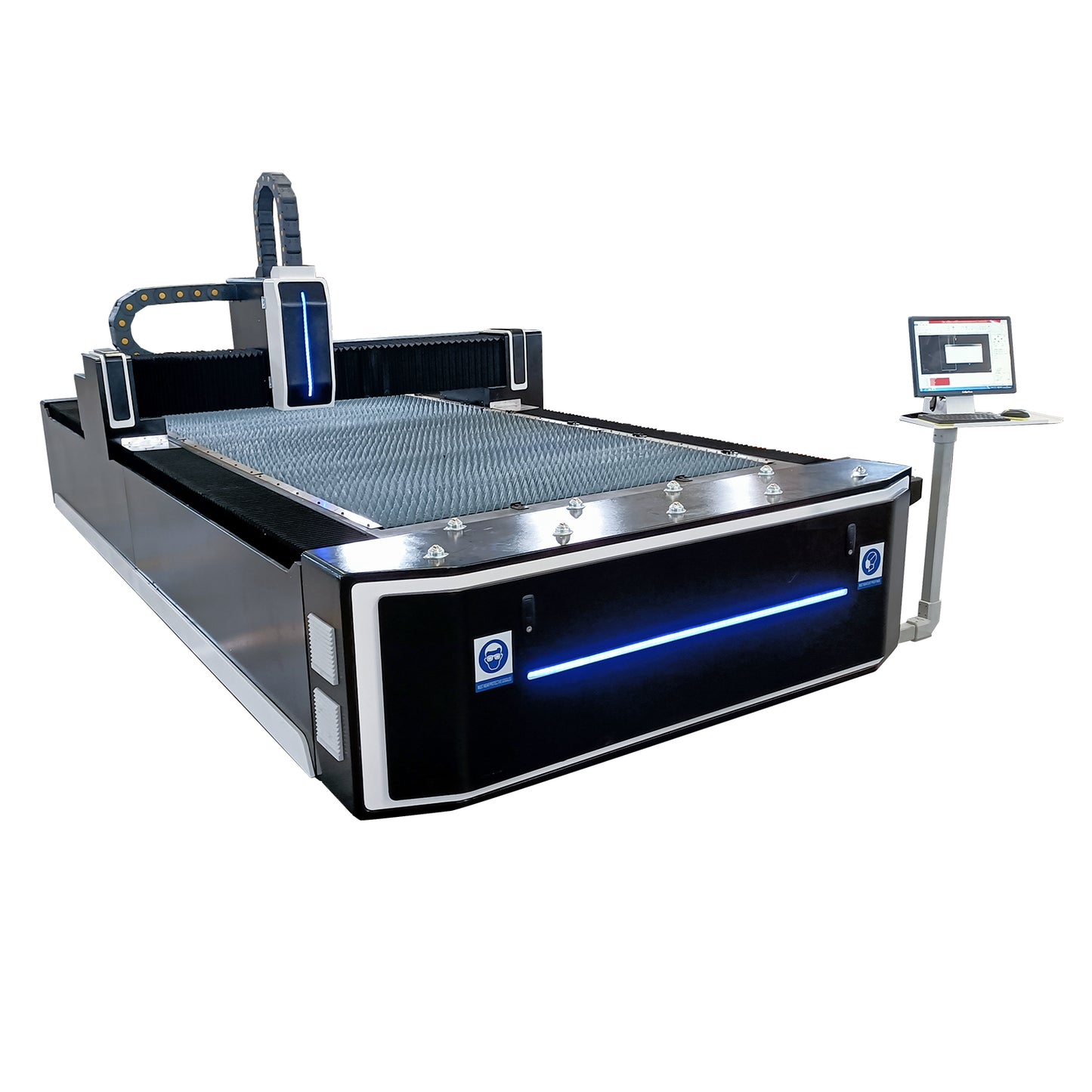 LYXCTECH Faserlaserschneidemaschine mit 1300 x 2500 mm (4 x 8 Fuß) Arbeitsbereich 1000 W/1500 W/2000 W