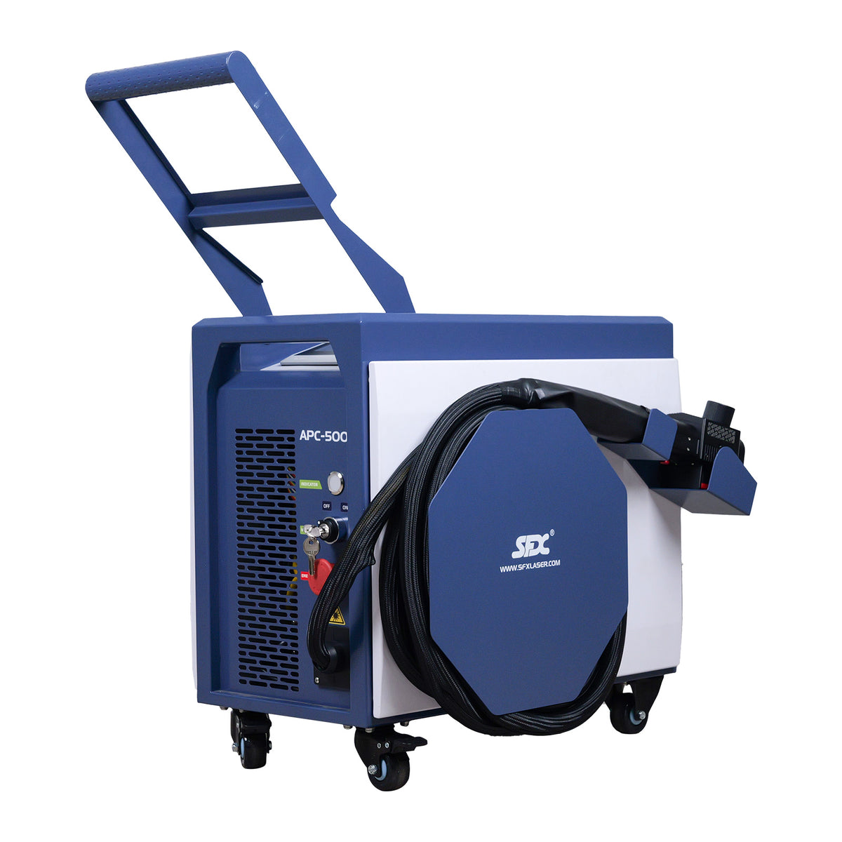LYXCTECH P-Series Wood/Metal Cleaning Air-Cooled Pulsed Laser Cleaning Machine 300W/500W with IoT APC-300/500