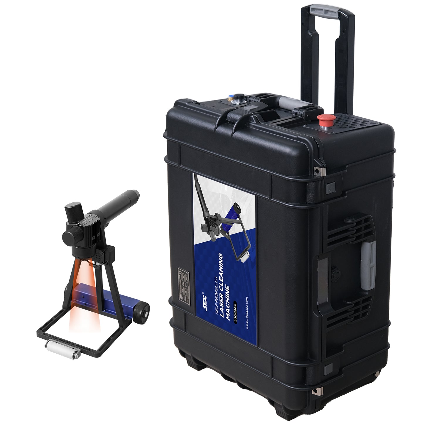 Second-hand Machine Trolley-Type Design 300W Portable Laser Cleaner Pulsed Laser Cleaning Machine