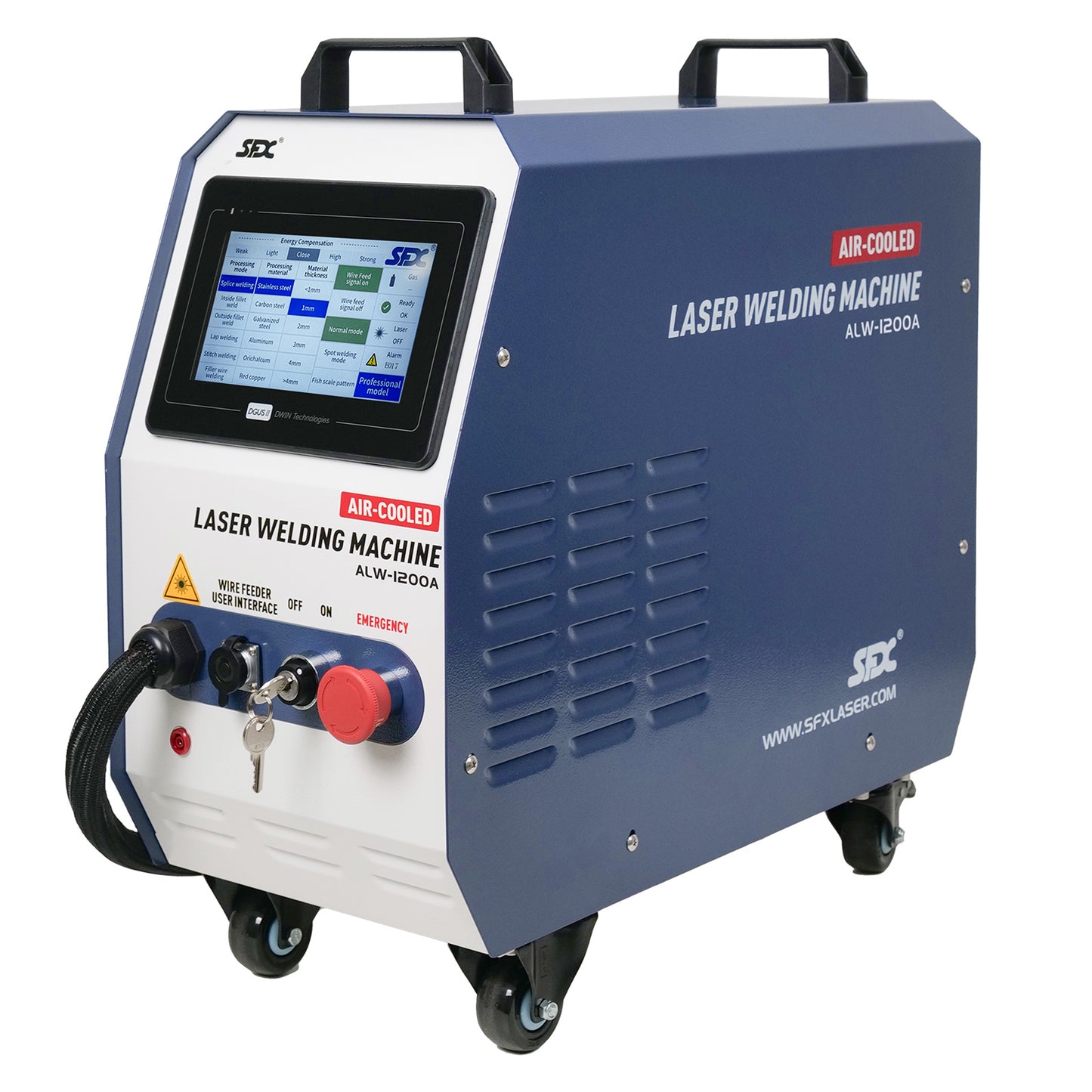 LYXCTECH 2-in-1-Laserschweißgerät zum Schweißen und zur Schweißnahtreinigung, 1000 W/1500 W/2000 W/3000 W