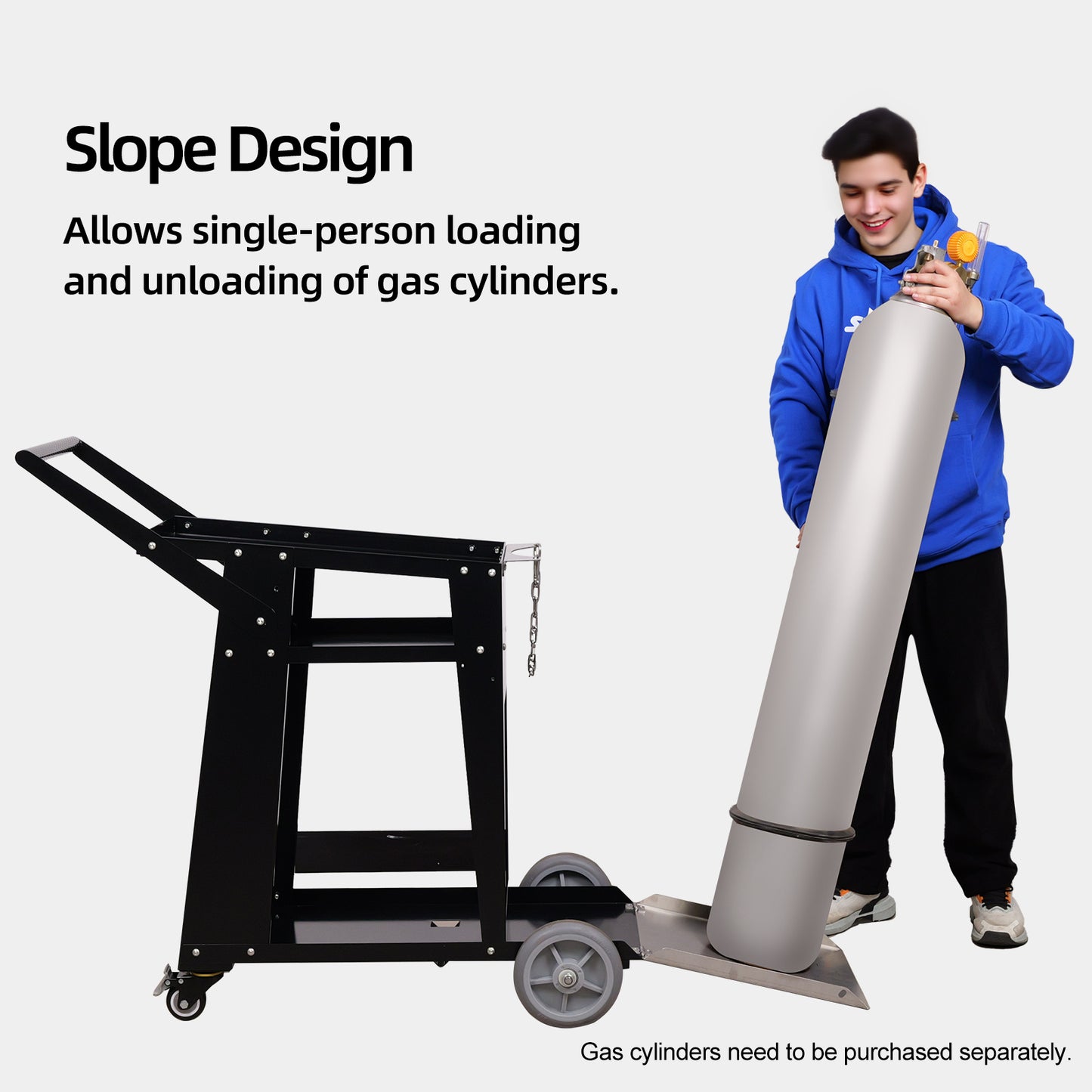 LYXCTECH Portable Laser Welding Cart for ALW-1200W Air-cooled Laser Welding Machine