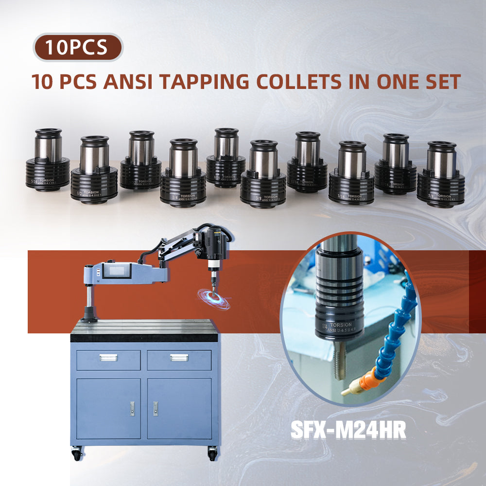 Pinzas de roscado imperiales ANSI TC820 de SFX US STOCK aptas para máquina de roscado eléctrica M24HR