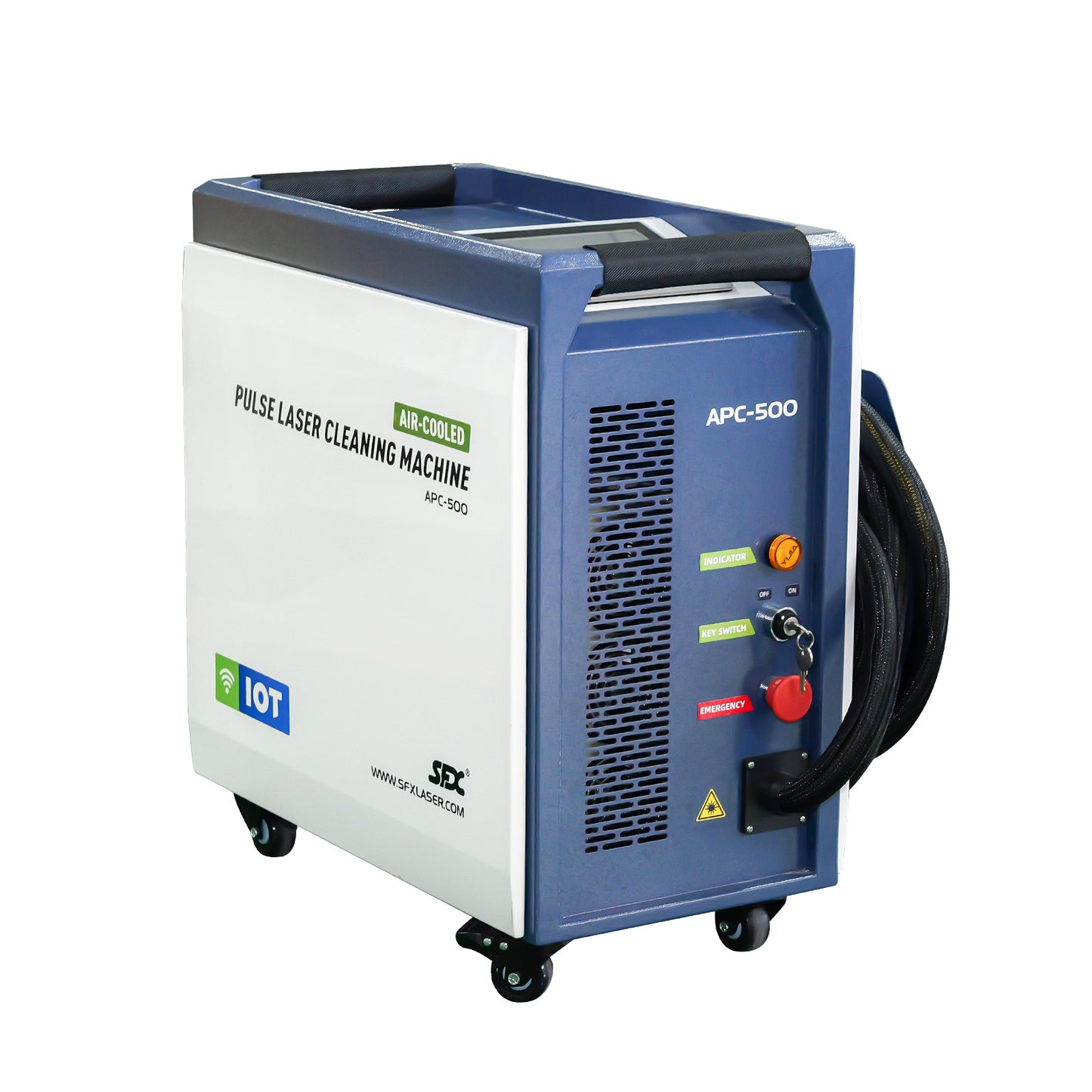 LYXCTECH Wood/Metal Cleaning Air-Cooled Pulsed Laser Cleaning Machine 200/300W/500W with IoT