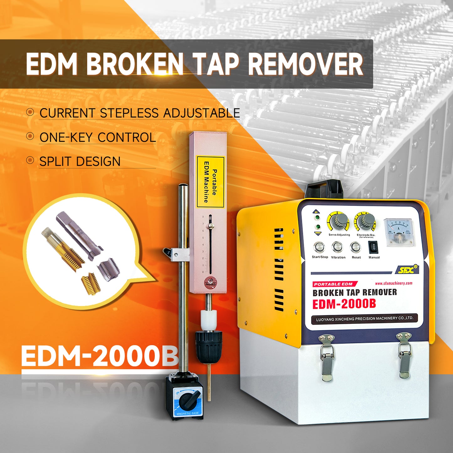 Máquina de electroerosión SFX 2000W 110V, eliminador de grifos rotos, quema de grifos portátil, desintegrador de grifos