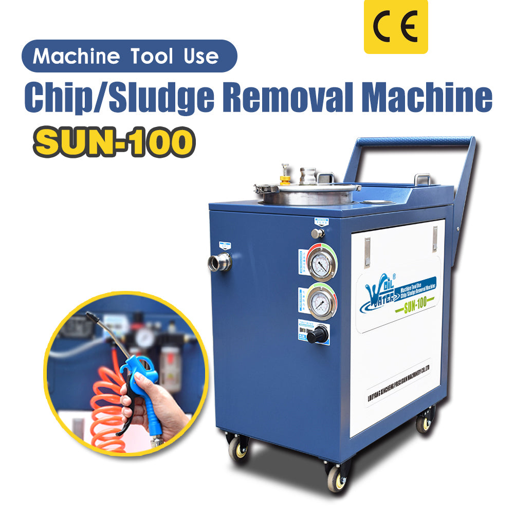 Máquina de eliminación de lodos de virutas SFX SUN-100 Purificador de tanque de refrigerante