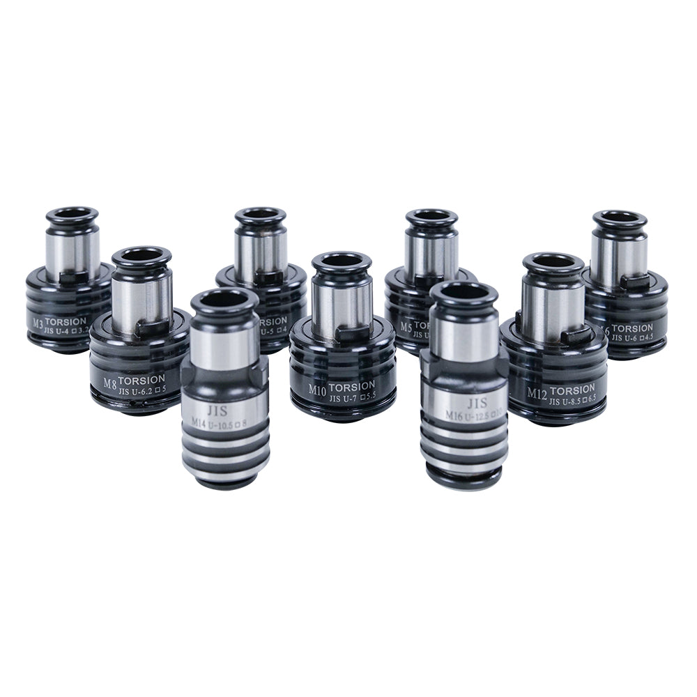Portapinzas SFX GT12 JIS, 9 piezas, pinzas de roscado JIS, aplicables a máquinas de roscado eléctricas M16R