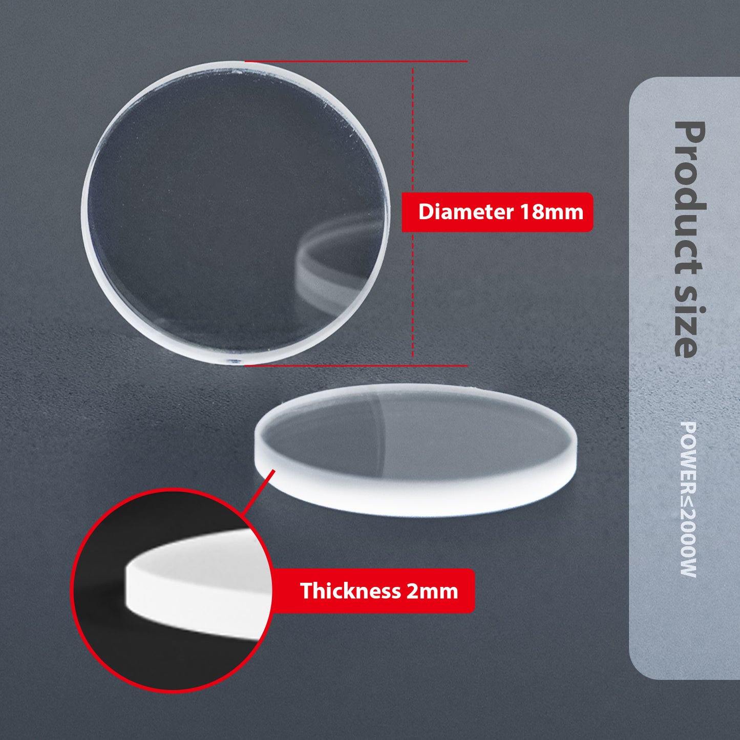 LYXCTECH Fiber Laser Protective Lens for Handheld Laser Welding Machine 1000/1500/2000W