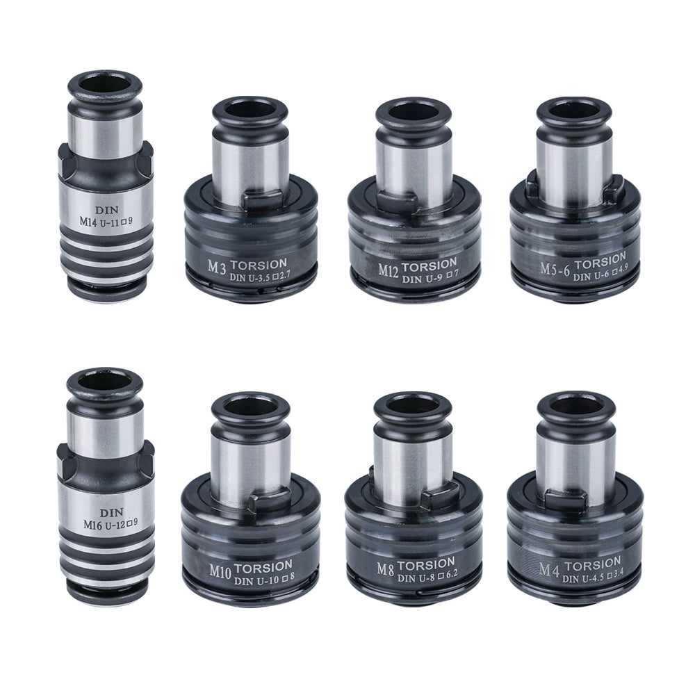 Portapinzas DIN SFX GT12, 8 piezas, pinzas de roscado DIN, aplicables a máquinas de roscado eléctricas M16R y máquinas de roscado neumáticas PNEU-M12