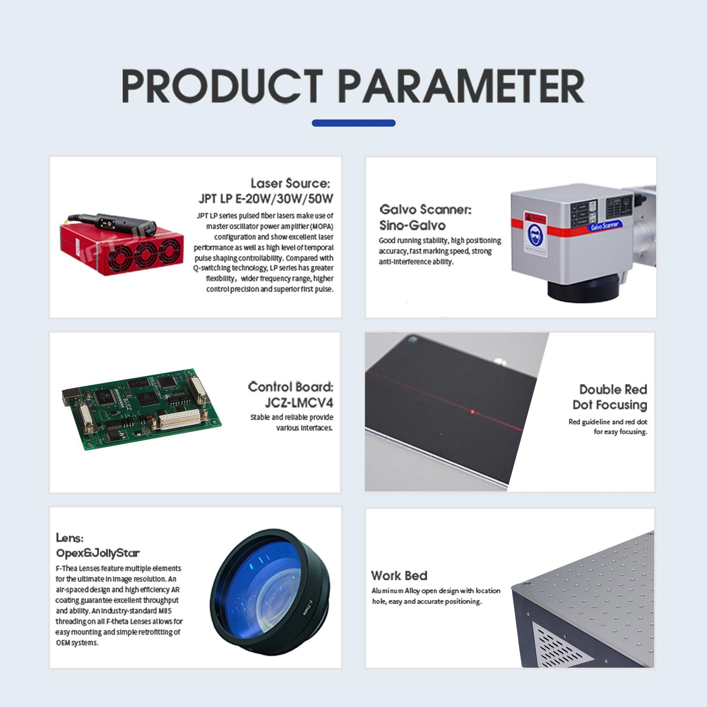 LYXCTECH Intergrated Fiber Laser Marker Laser Engraver JPT 20W/30W - LYXCTECH