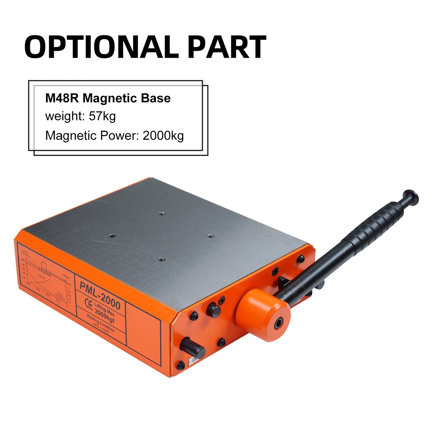 Base magnética LYXCTECH para máquina de roscar eléctrica SFX-M24HR/M30R/M36R