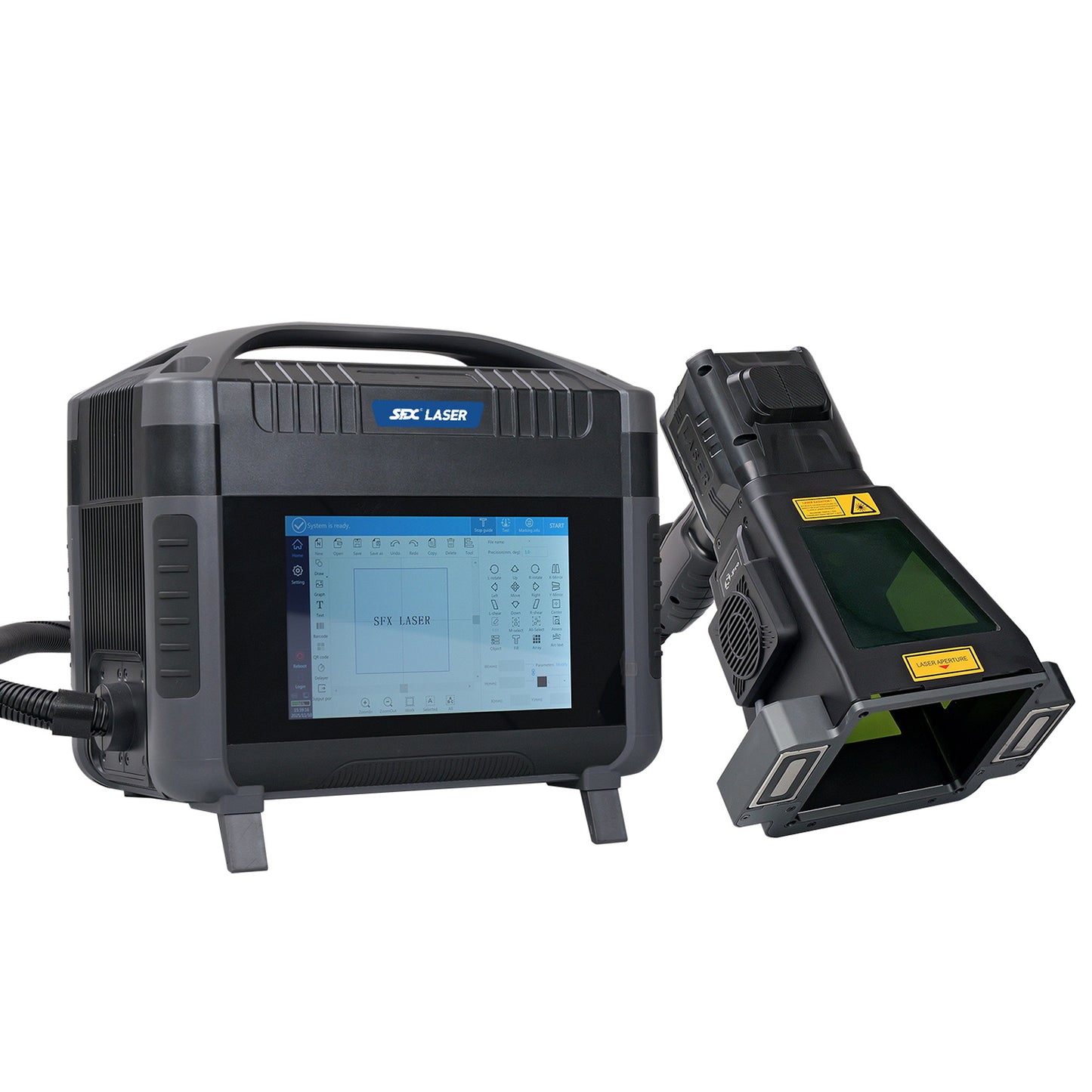 Máquina de marcado láser portátil de fibra SFX SFX Laser, grabador láser de mano, máx. 20 W/30 W/50 W