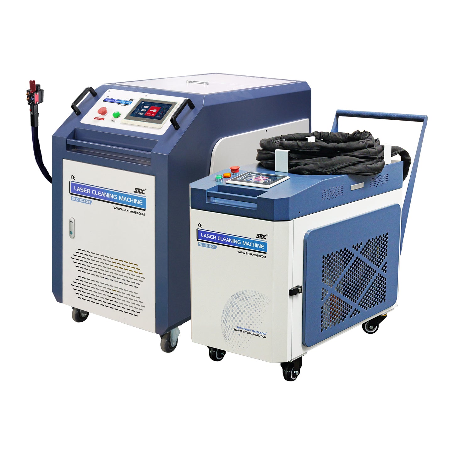 LYXCTECH Laser Cleaning Machine SLC-2000B/3000B CW Laser Cleaner Double-Wobble Intelligent Laser Gun 400mm scanning width