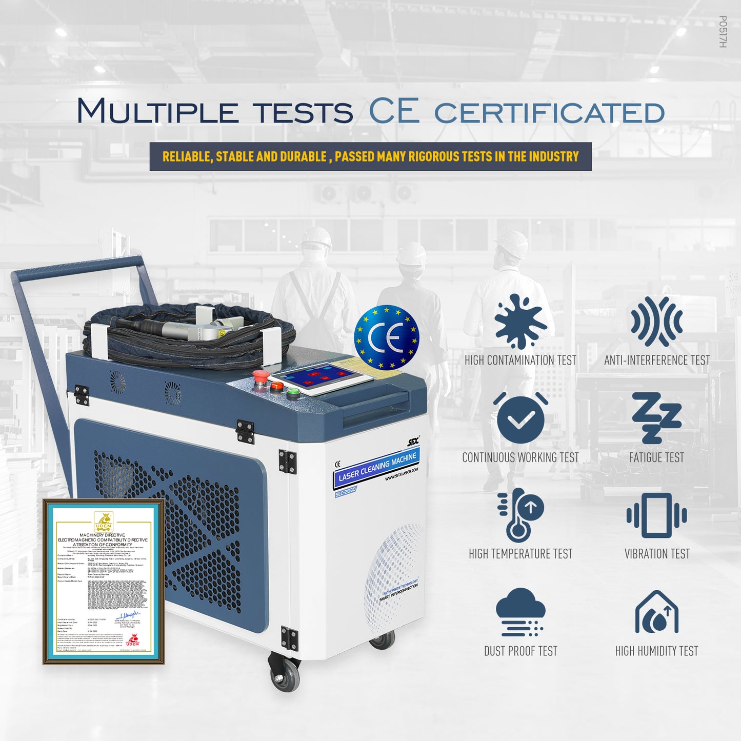 LYXCTECH Laser Cleaning Machine CW Laser Cleaner SLC-1500W/2000W/3000W