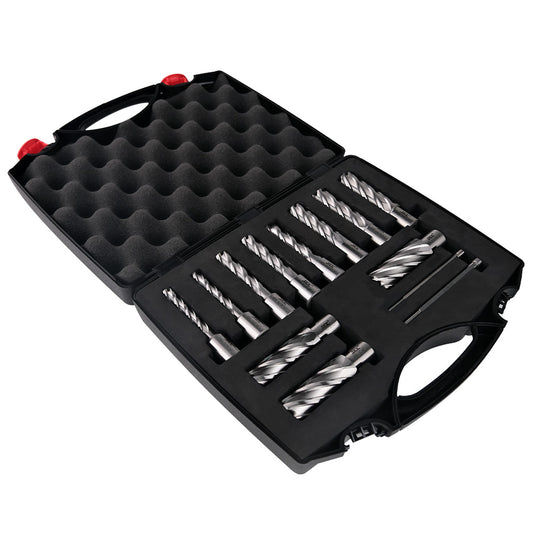 Juego de cortadores anulares SFX US STOCK M2AL, 11 piezas, profundidad de corte de 2'' con 2 pasadores piloto