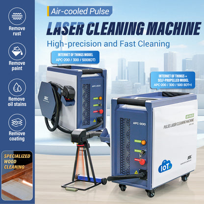 Máquina de limpieza láser pulsada refrigerada por aire SFX, máquina limpiadora láser portátil de 300/500 W