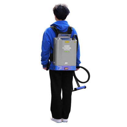 LYXCTECH 200W Pulsed Laser Cleaning Machine Backpack Laser Cleaner Machine Self-propelled Design