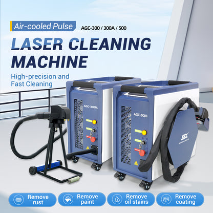 LYXCTECH Luftgekühlte gepulste Laserreinigungsmaschine 300/500 W Leichte Laserreinigungsmaschine