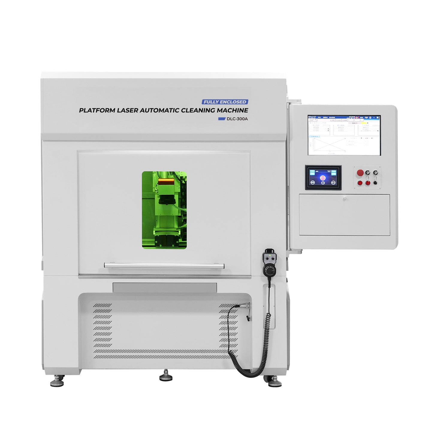 LYXCTECH Fully Enclosed Platform Automatic Laser Cleaning Machine 300W/500W With 1300*970mm Working Area