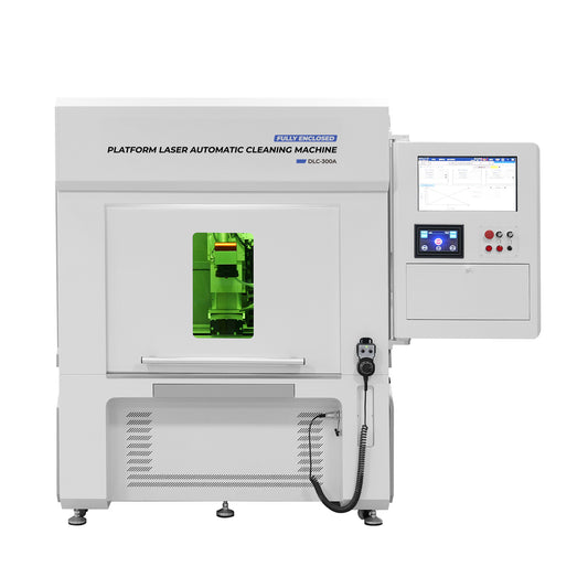 LYXCTECH Vollständig geschlossene Plattform, automatische Laserreinigungsmaschine 300 W/500 W mit 1300 x 970 mm Arbeitsbereich