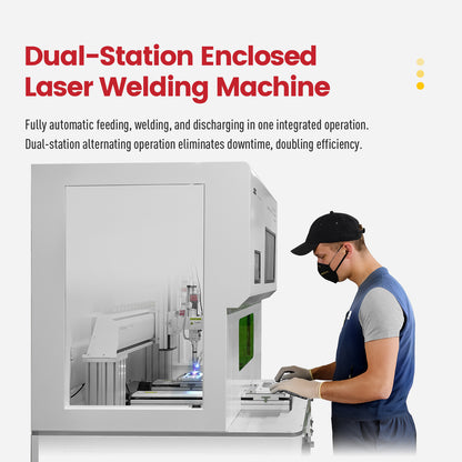 LYXCTECH Dual-Station Fully Enclosed Platform Automatic Laser Welding Machine 1500/2000/3000W