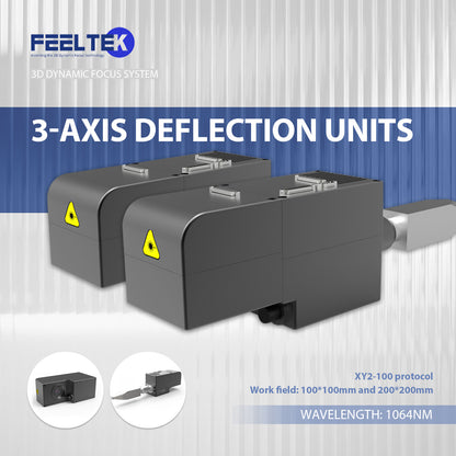 LYXCTECH 3D Dynamic 60W/80W/100W Faserlasergravierer Faserlaserbeschriftungsmaschine Arbeitsfeld 100×100mm/200×200mm
