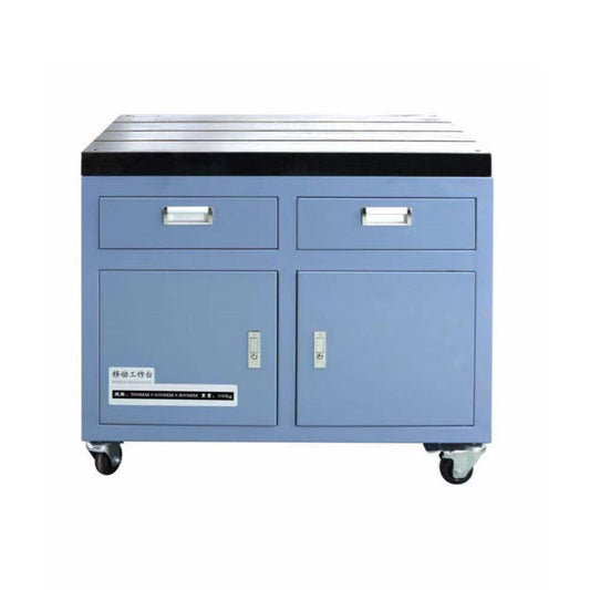 LYXCTECH 600 * 900 mm bewegliche Werkbank mit Schublade für elektrische Gewindeschneidmaschine