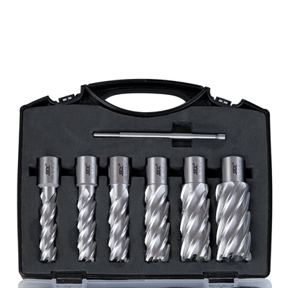 LYXCTECH US STOCK M2AL Annular Cutter Set 6pcs Cutting Depth 2'' With 1PC Pilot Pin