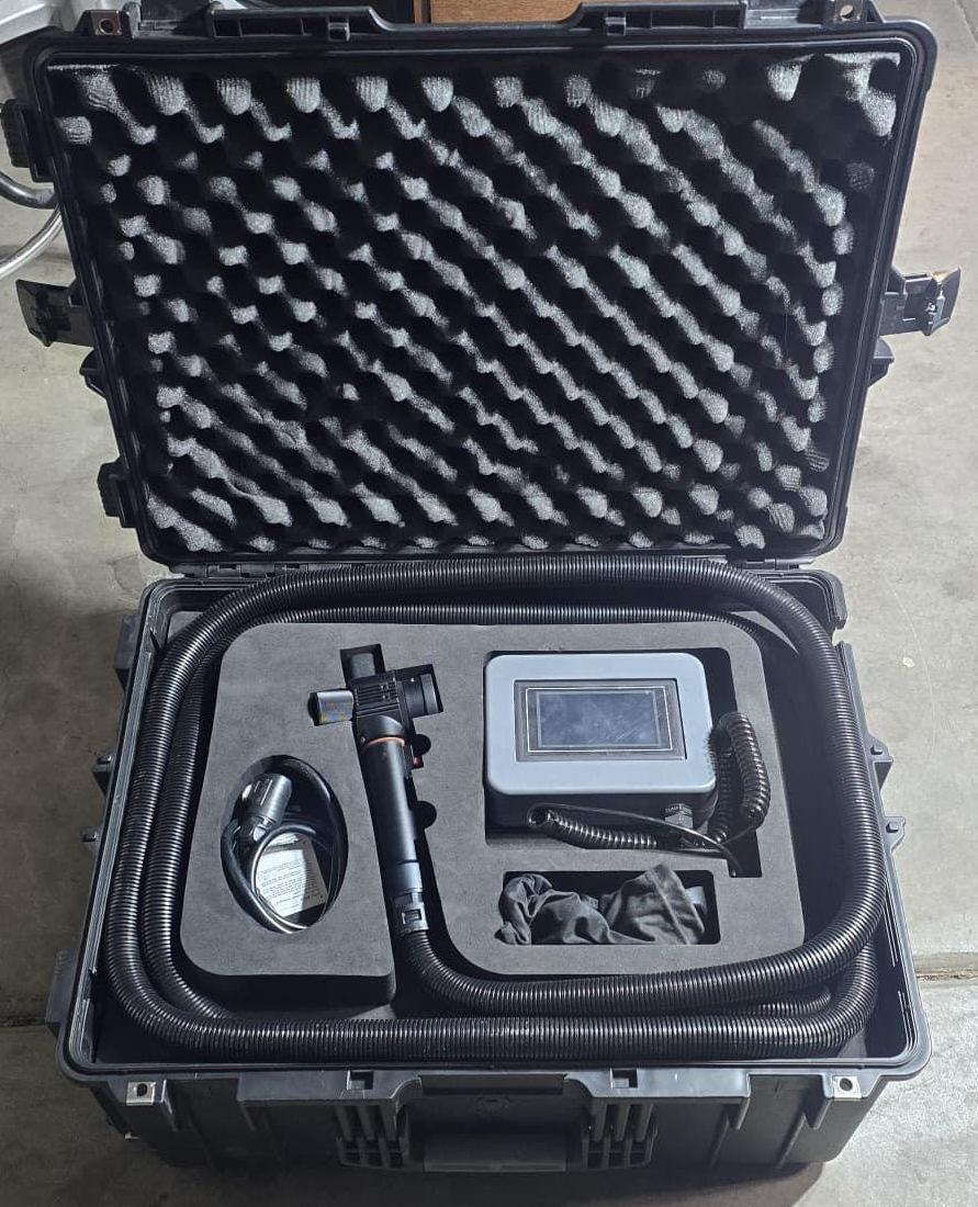 Used Machine Trolley-Type Design 200W/300W Portable Laser Cleaner Pulsed Laser Cleaning Machine