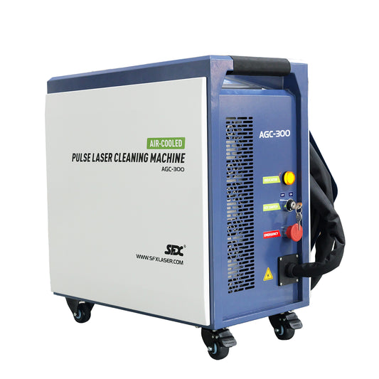 LYXCTECH Air-Cooled Pulsed Laser Cleaning Machine G-Series 300/500W With IOT/Self-Propelled Design For Metal Cleaning AGC-300/500 IOT