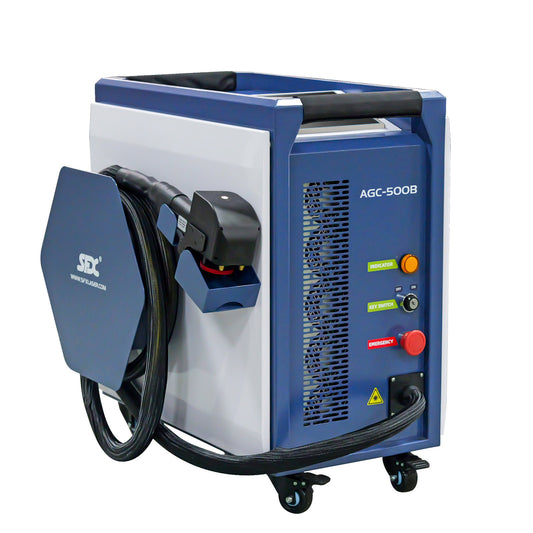 LYXCTECH Air-Cooled Pulsed Laser Cleaning Machine G-Series 300/500W With IOT/Self-Propelled Design For Metal Cleaning