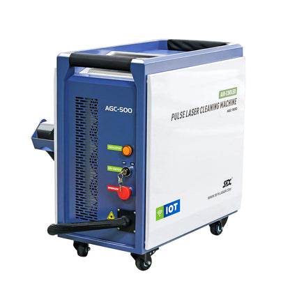 LYXCTECH Air-Cooled Pulsed Laser Cleaning Machine G-Series 300/500W With IOT/Self-Propelled Design For Metal Cleaning AGC-300/500 IOT