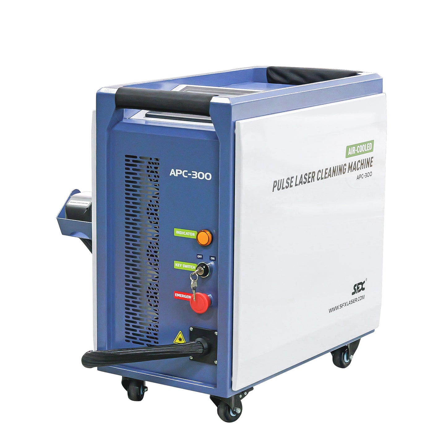 LYXCTECH Luftgekühlte gepulste Laserreinigungsmaschine 300/500 W Leichte Laserreinigungsmaschine