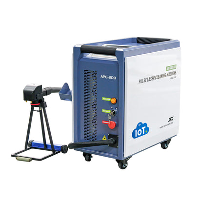 Máquina de limpieza láser pulsada refrigerada por aire SFX, máquina limpiadora láser portátil de 300/500 W