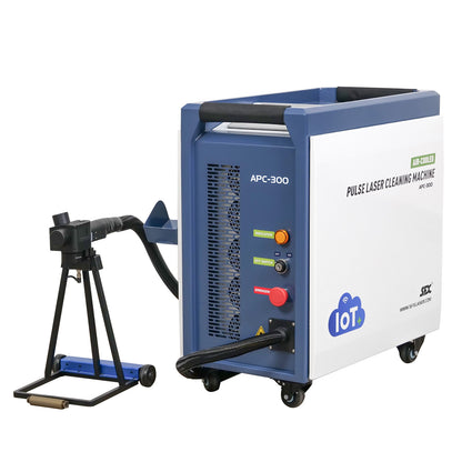 LYXCTECH P-Series Wood/Metal Cleaning Air-Cooled Pulsed Laser Cleaning Machine 300W/500W with IoT APC-300/500