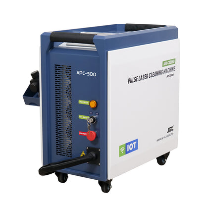 LYXCTECH P-Series Wood/Metal Cleaning Air-Cooled Pulsed Laser Cleaning Machine 300W/500W with IoT APC-300/500