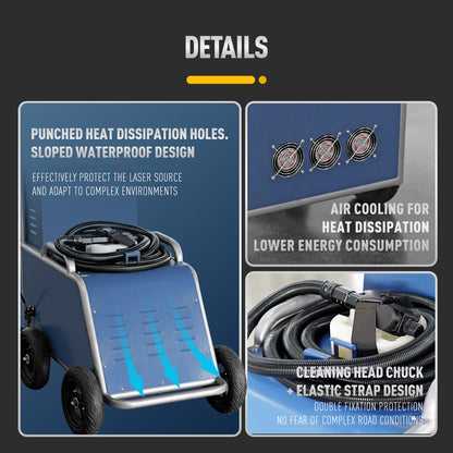 LYXCTECH Pulse Laser Cleaning Machine Off-Road Laser Cleaner Machine 300W