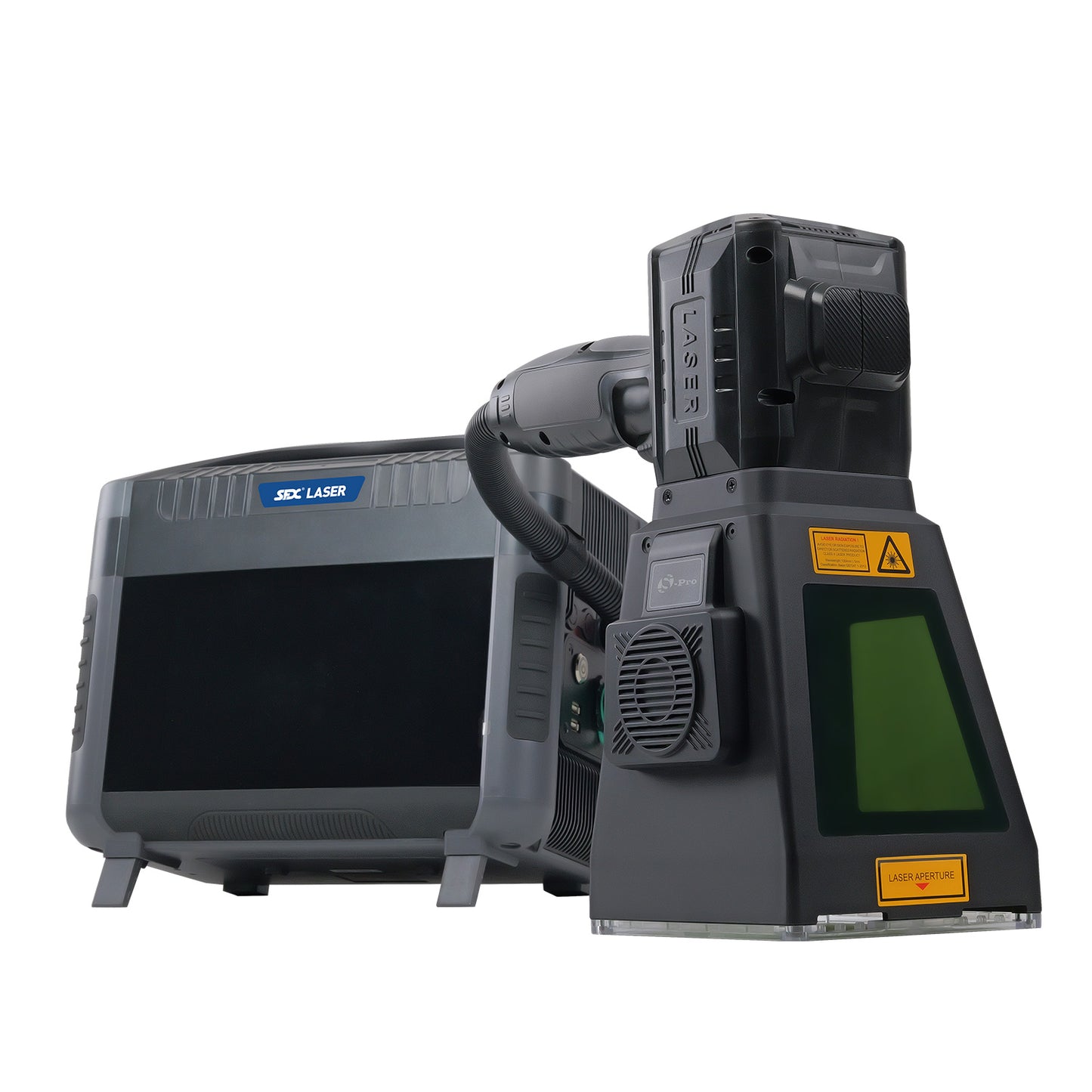 LYXCTECH SFX Laser Tragbarer Handfaserlaser-Graviermarker Laserbeschriftungsmaschine MAX 20W/30W/50W 