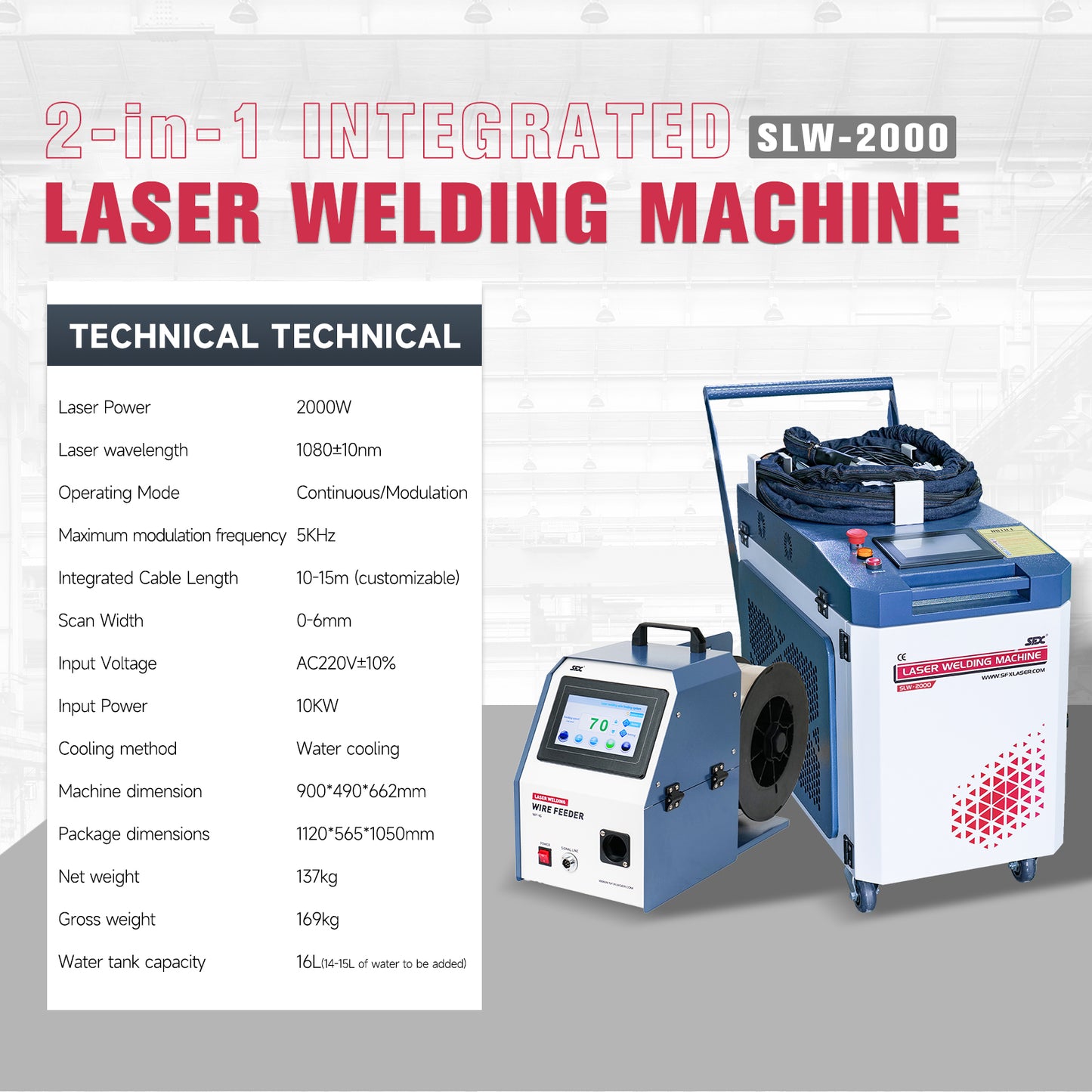 US-Lager LYXCTECH 2 in 1 Laserschweißgerät zum Schweißen und Reinigen von Schweißnähten 1500 W/2000 W/3000 W