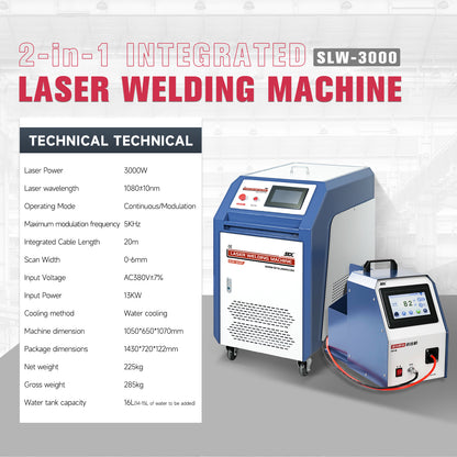 US-Lager LYXCTECH 2 in 1 Laserschweißgerät zum Schweißen und Reinigen von Schweißnähten 1500 W/2000 W/3000 W