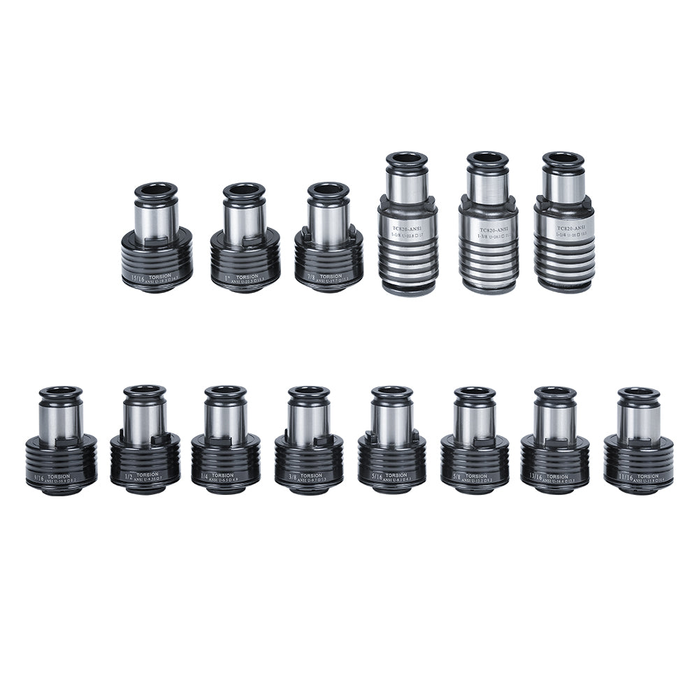 LYXCTECH TC820 ANSI Imperial Tapping Collets 14pcs Applicable for Elec