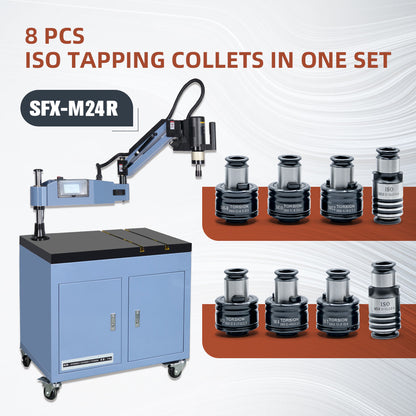 Portapinzas ISO SFX TC820, 8 piezas, pinzas de roscado ISO, aplicables a máquinas de roscado eléctricas M24R