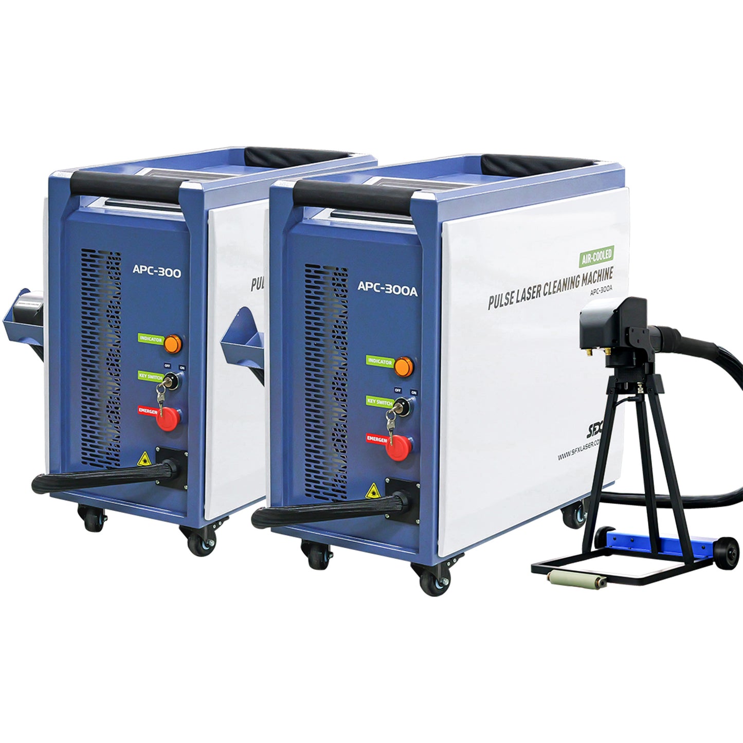 LYXCTECH Luftgekühlte gepulste Laserreinigungsmaschine 300/500 W Leichte Laserreinigungsmaschine